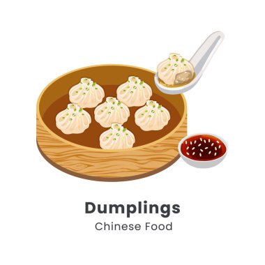 Çin yemeğinin elle çizilmiş vektör çizimi