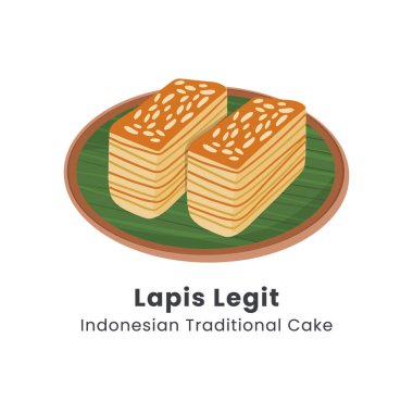 Lapis 'in elle çizilmiş geleneksel Endonezya katmanlı pasta çizimi