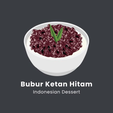 Bubur ketan hitam veya siyah yapışkan pirinç lapası Endonezya geleneksel tatlısıdır.