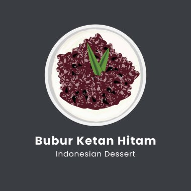 Bubur ketan hitam veya siyah yapışkan pirinç lapası Endonezya geleneksel tatlısıdır.