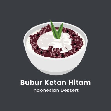 Bubur ketan hitam veya siyah yapışkan pirinç lapası Endonezya geleneksel tatlısıdır.
