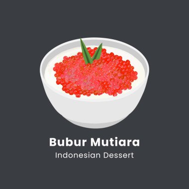 Bubur sagu mutira Endonezya geleneksel tatlısıdır.