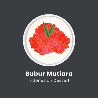 Bubur sagu mutira Endonezya geleneksel tatlısıdır.