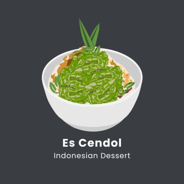 Es cendol dawet geleneksel Endonezya buzlu tatlı temsili
