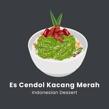 Es cendol dawet geleneksel Endonezya buzlu tatlı temsili