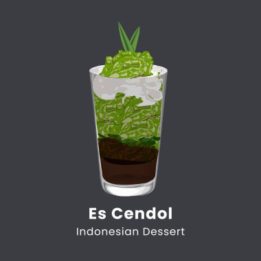 Es cendol dawet geleneksel Endonezya buzlu tatlı temsili