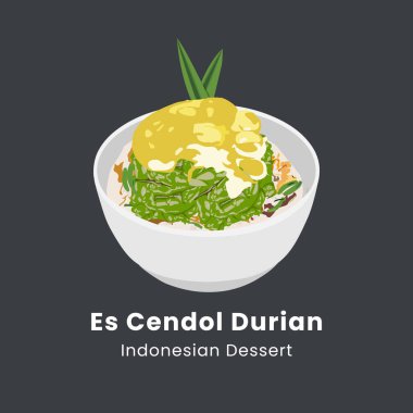 Es cendol dawet geleneksel Endonezya buzlu tatlı temsili