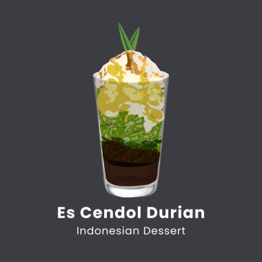 Es cendol dawet geleneksel Endonezya buzlu tatlı temsili