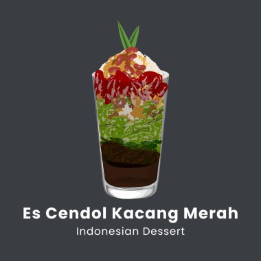 Es cendol dawet geleneksel Endonezya buzlu tatlı temsili