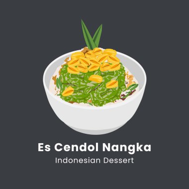 Es cendol dawet geleneksel Endonezya buzlu tatlı temsili