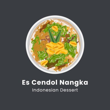 Es cendol dawet geleneksel Endonezya buzlu tatlı temsili