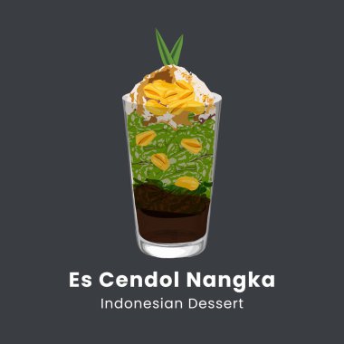 Es cendol dawet geleneksel Endonezya buzlu tatlı temsili