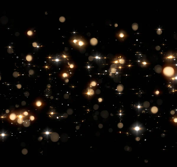 Золотые Звезды Черном Фоне Векторная Иллюстрация — стоковое фото