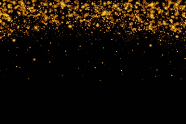 Goldener Glanz Funkelt Auf Schwarzem Leuchtendem Feiertagshintergrund Shutterstock 784830412 — Stockfoto