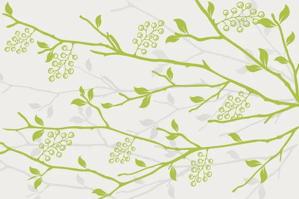Seamless Pattern Hand Drawn Flowers Vector Illustration — Stock Photo, Image