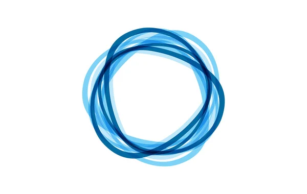 Синя Хвиля Води Ізольована Білому Тлі — стокове фото