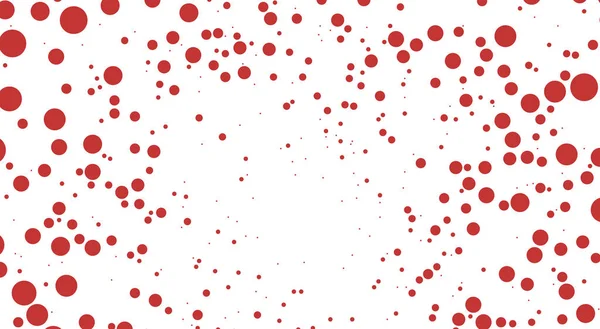Φωτεινό Κόκκινο Διανυσματικό Μοτίβο Σφαίρες Σύγχρονη Αφηρημένη Απεικόνιση Πολύχρωμες Τυχαίες — Φωτογραφία Αρχείου