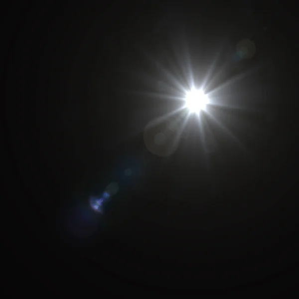 Linsenschlageffekt Abstrakter Hintergrund Mit Glühenden Teilchen Und Sternen Schöne Und — Stockfoto