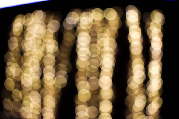 Kerstverlichting Achtergrond Van Nachtelijke Hemel — Stockfoto