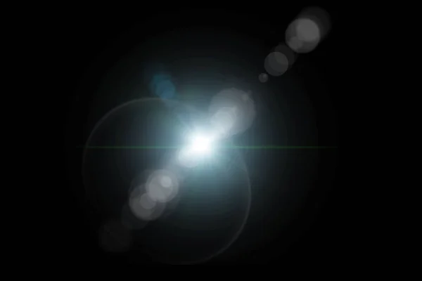 Linsenschlageffekt Abstrakter Hintergrund Mit Bunten Lichtern Und Sternen — Stockfoto