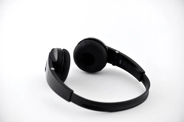 Kopfhörer Für Audio Kopfhörer Auf Weißem Hintergrund Isoliert — Stockfoto