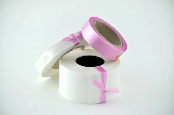 Туалетний Паперовий Рулон Білому Тлі — стокове фото