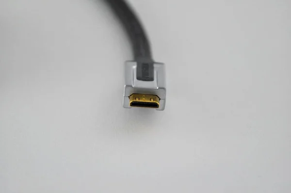 Usb Cable Black Background — Stock Photo, Image