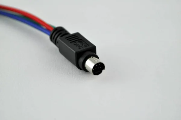 Primer Plano Enchufe Cable —  Fotos de Stock
