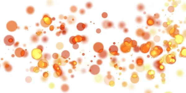 Abstrakte Vektorillustration Eines Orangen Hintergrundes Mit Kugeln — Stockfoto