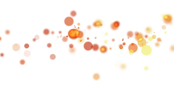 Ljusgult Orange Vektormönster Med Kulor Abstrakt Färgglad Illustration Med Lutning — Stockfoto
