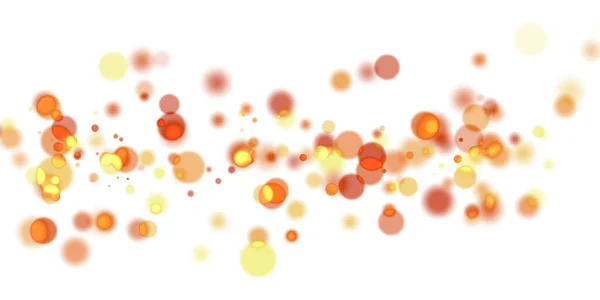 Világos Narancs Vektor Háttér Buborékok Modern Absztrakt Illusztráció Színes Gömbökkel — Stock Fotó