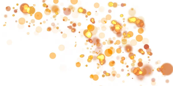 Abstrakte Goldene Hintergrund Mit Blasen — Stockfoto
