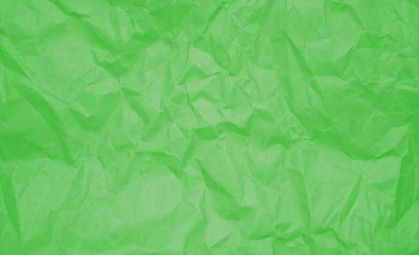 Bakgrunn Grønn Krøllet Papirstruktur – stockfoto
