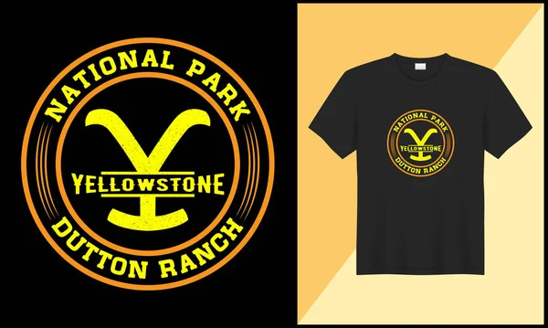 stock vector yellostone national park t shirt illustration retro typography tshirt design