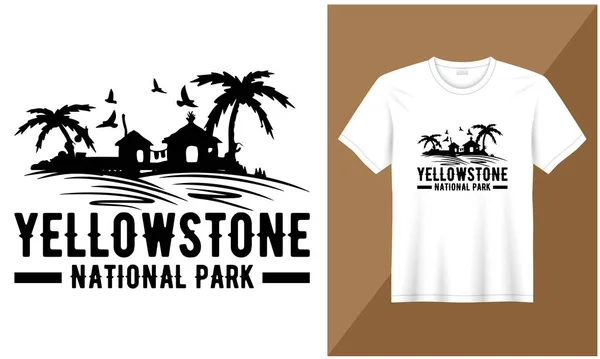 stock vector yellostone national park illustration village bird vector t shirt design