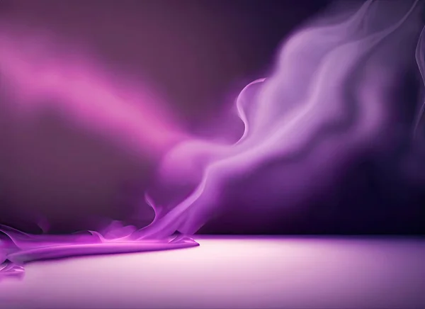 purple steam on the black background Stock Photo