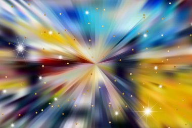 Parlayan yıldızlı soyut arkaplan