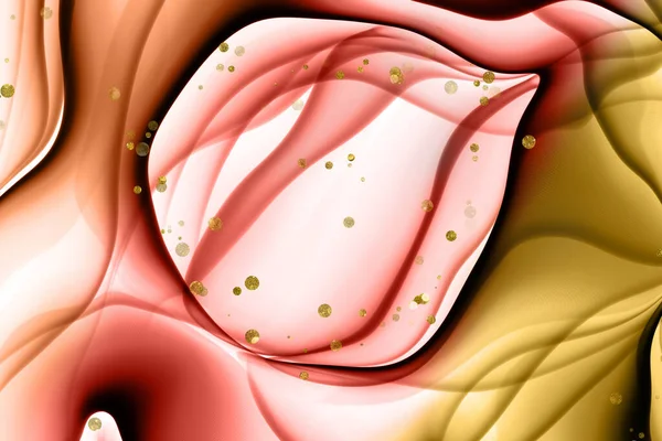 abstract background with liquid shapes. 3d rendering, creative design concept.