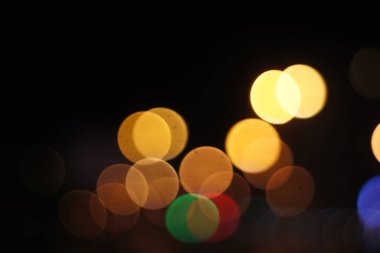 Bokeh ışıklarının soyut arkaplanı