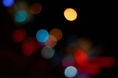 Bokeh ışıklarının soyut arkaplanı