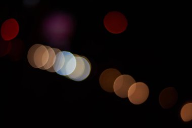 Bokeh ışıklarının soyut arkaplanı