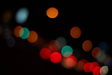 Bokeh ışıklarının soyut arkaplanı