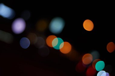 Bokeh ışıklarının soyut arkaplanı