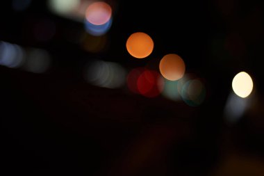 Bokeh ışıklarının soyut arkaplanı