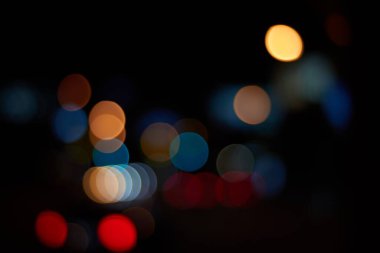 Bokeh ışıklarının soyut arkaplanı