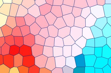 abstract vector stained-glass mosaic background-illustration