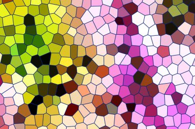 abstract vector stained-glass mosaic background-illustration