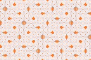 Soyut çiçeklerle kusursuz desen