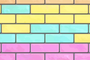 Tuğla duvar arka planı. vektör illüstrasyonu.