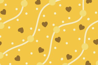 kalpler ile soyut vektör dikişsiz desen.